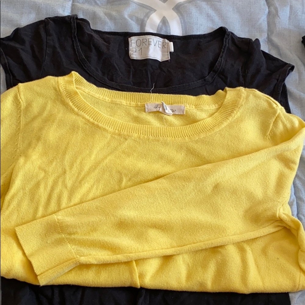 Forever 21 shirt and sweater bundle